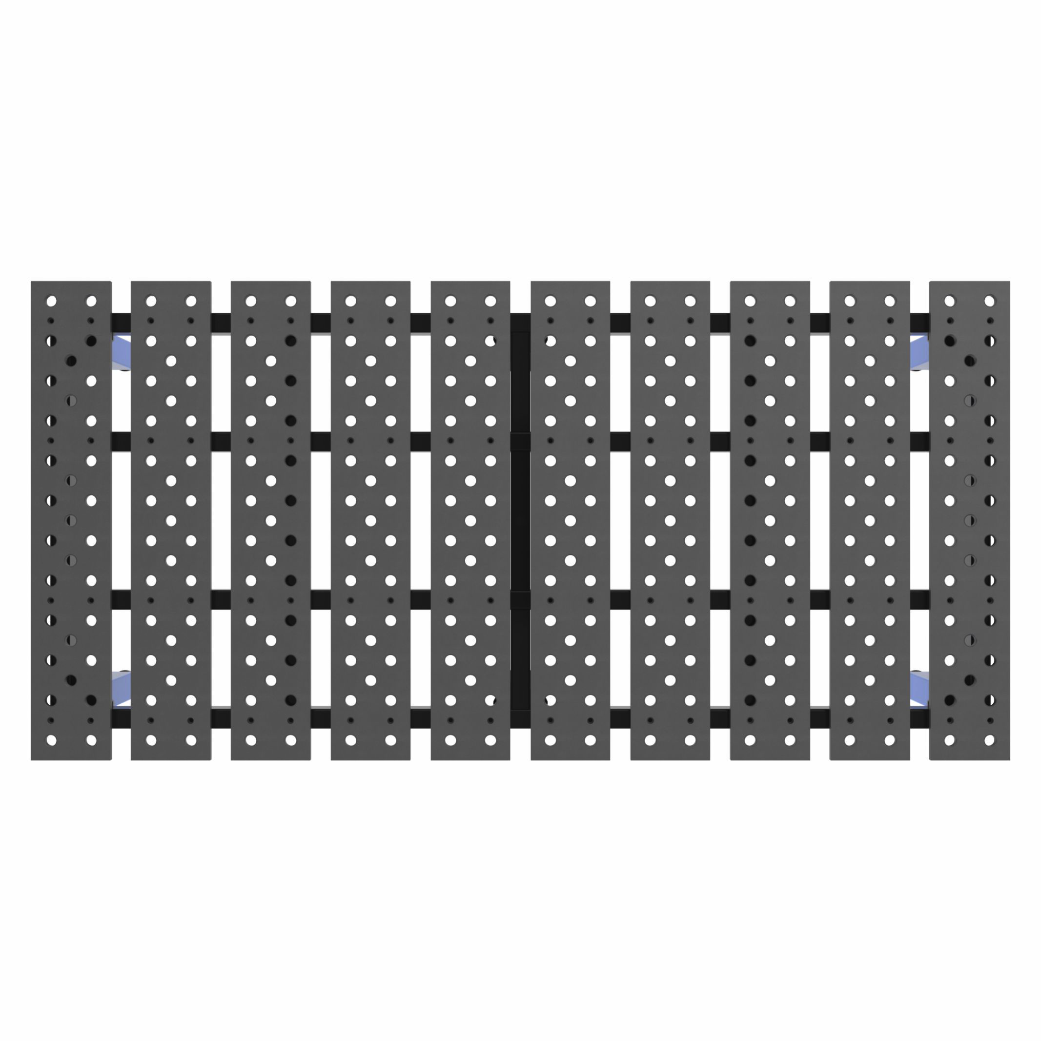 2D SLOTTED MODULAR WELDING TABLE 2450mm x 1200mm